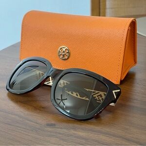 Tory Burch Tortoise and Gold Sunglasses
